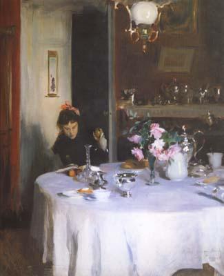 John Singer Sargent The Breakfast Table (mk18) oil painting image